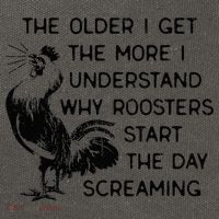 The Older I Get The More I Understand Why Roosters Start The Cotton Canvas Backpack