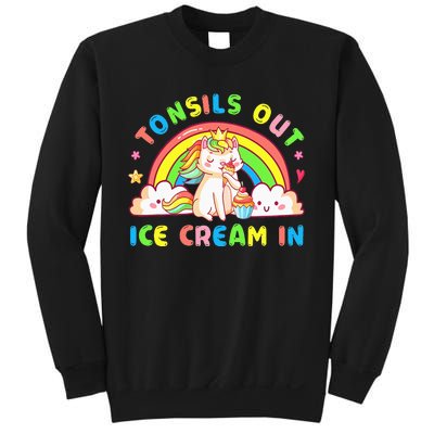 Tonsil Out Ice Cream In Tonsil Removal Surgery Recovery Sweatshirt