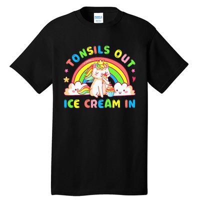 Tonsil Out Ice Cream In Tonsil Removal Surgery Recovery Tall T-Shirt