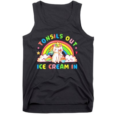 Tonsil Out Ice Cream In Tonsil Removal Surgery Recovery Tank Top