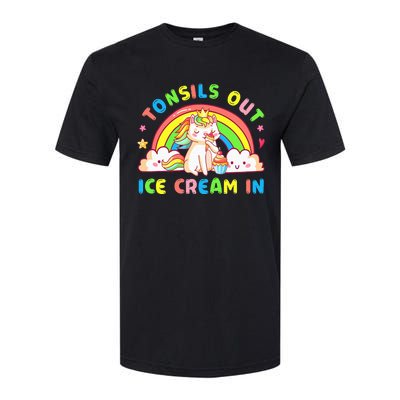 Tonsil Out Ice Cream In Tonsil Removal Surgery Recovery Softstyle CVC T-Shirt