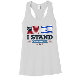 The Original I Stand With Israel Israel Usa Women's Racerback Tank