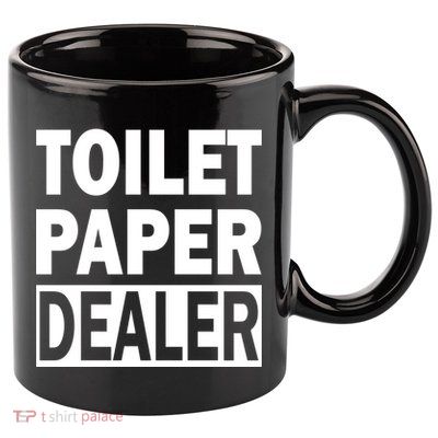 Toilet Paper Dealer 11oz C Handle Ceramic Mug