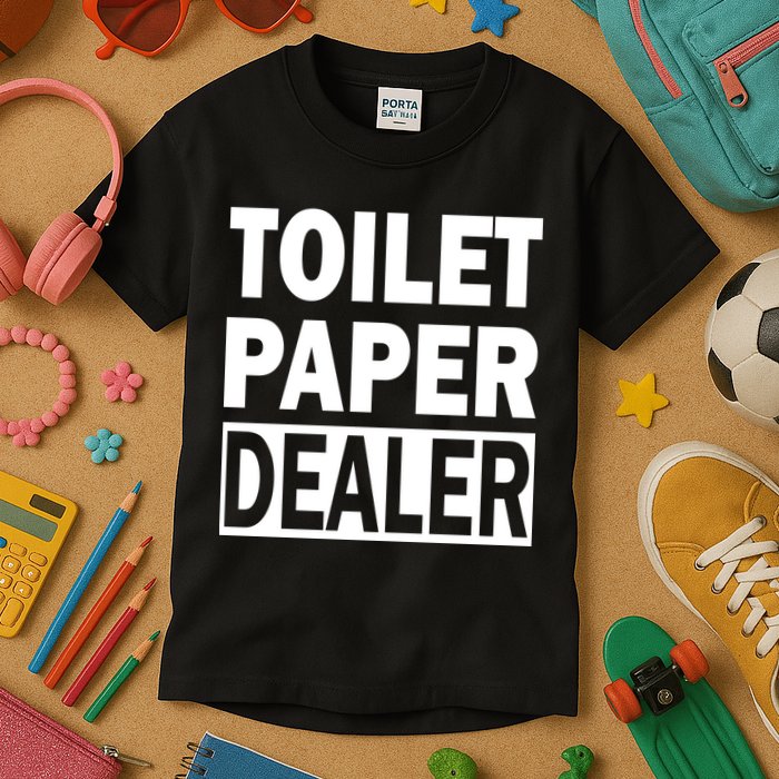 Toilet Paper Dealer Kids T-Shirt
