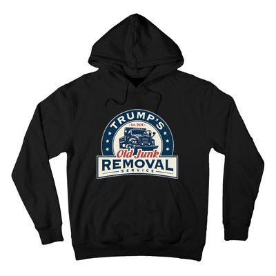 TrumpS Old Junk Removal Service Est 2024 Anti Biden Hoodie