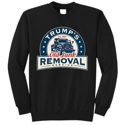 TrumpS Old Junk Removal Service Est 2024 Anti Biden Sweatshirt