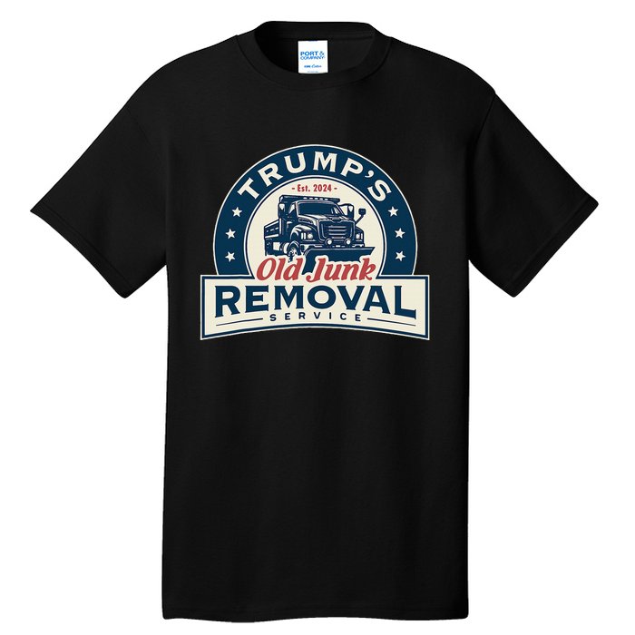 TrumpS Old Junk Removal Service Est 2024 Anti Biden Tall T-Shirt