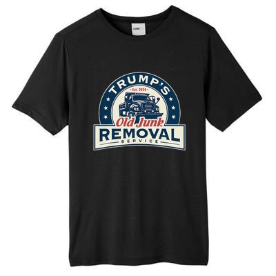 TrumpS Old Junk Removal Service Est 2024 Anti Biden Tall Fusion ChromaSoft Performance T-Shirt