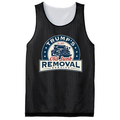 TrumpS Old Junk Removal Service Est 2024 Anti Biden Mesh Reversible Basketball Jersey Tank