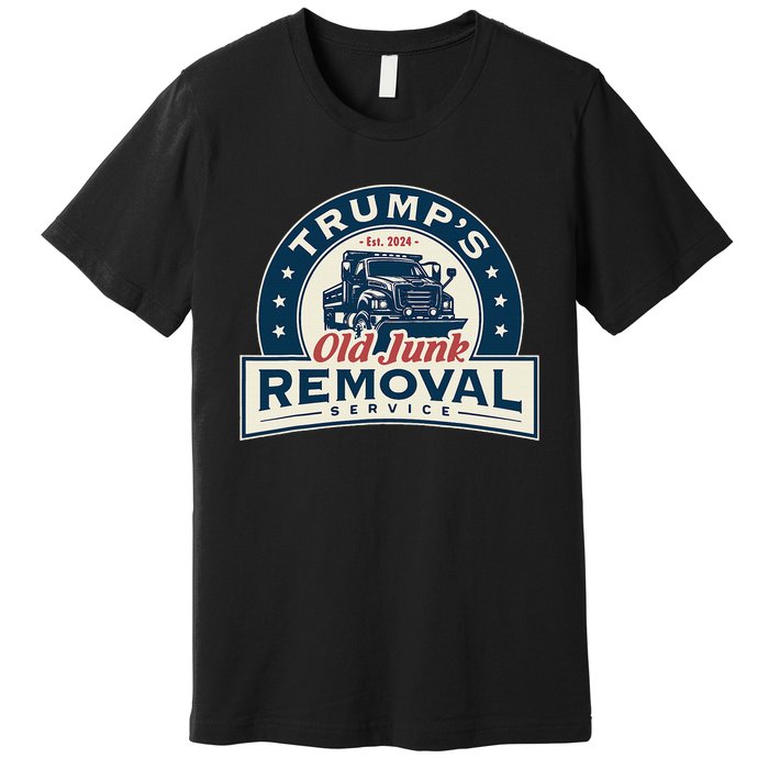 TrumpS Old Junk Removal Service Est 2024 Anti Biden Premium T-Shirt