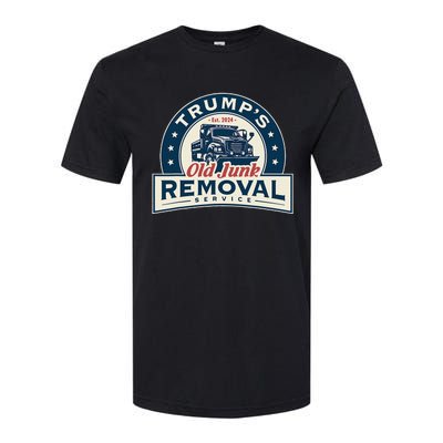 TrumpS Old Junk Removal Service Est 2024 Anti Biden Softstyle CVC T-Shirt