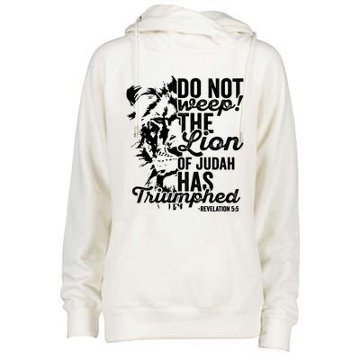 Tribe Of Judah Christian Lion Gift Revelation Bible Verse Womens Funnel Neck Pullover Hood