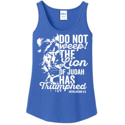 Tribe Of Judah Christian Lion Gift Revelation Bible Verse Ladies Essential Tank