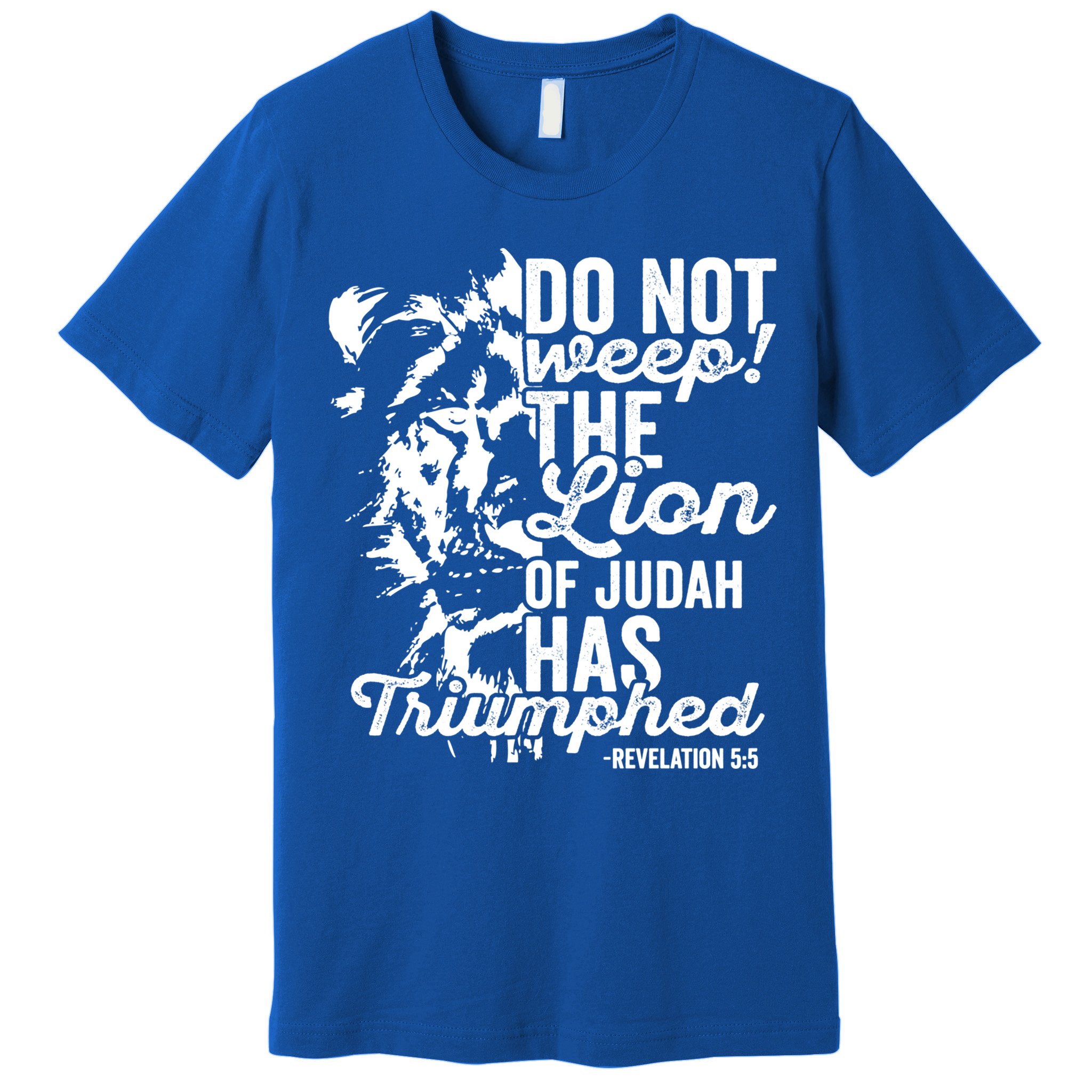 Tribe Of Judah Christian Lion Gift Revelation Bible Verse Premium T-Shirt
