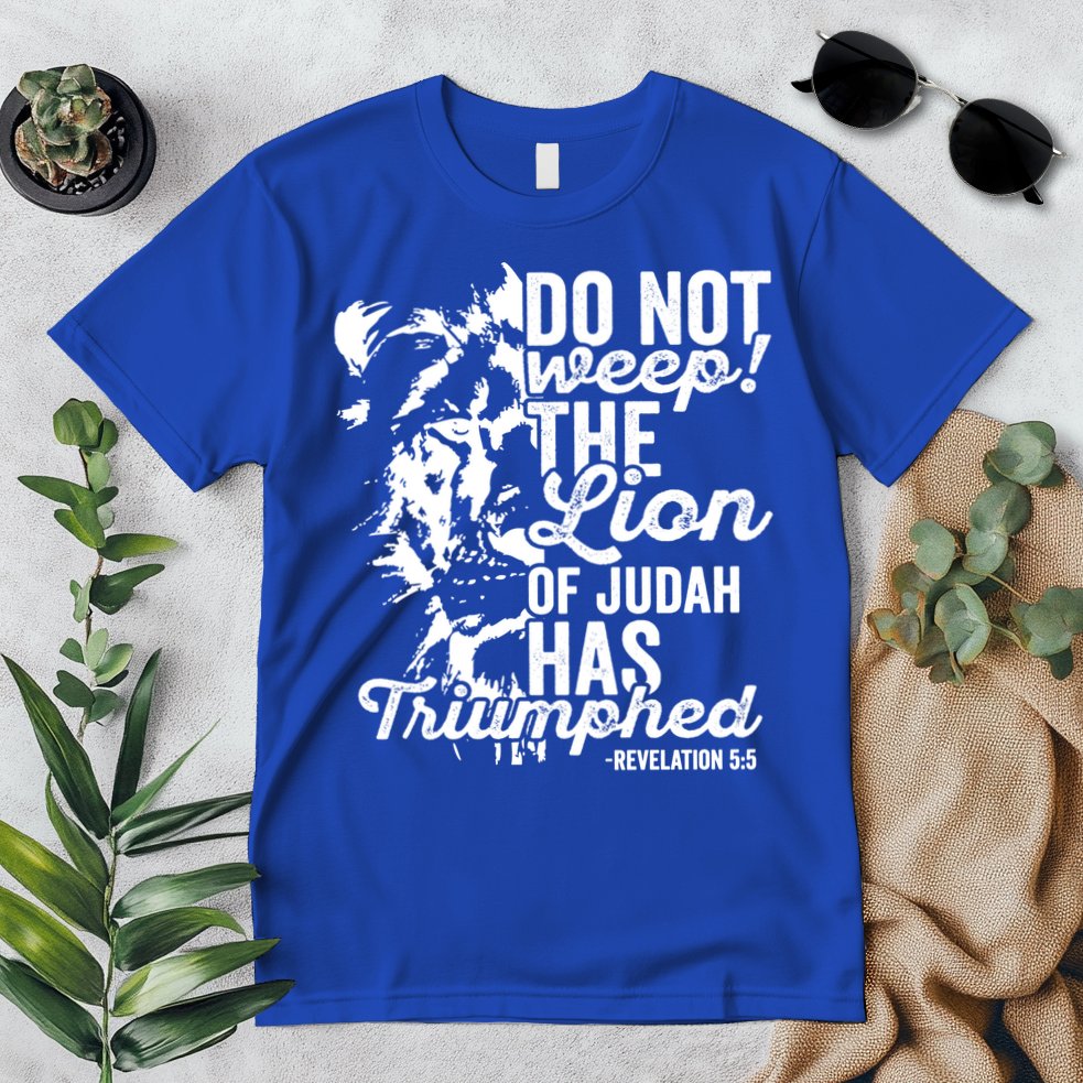 Tribe Of Judah Christian Lion Gift Revelation Bible Verse Premium T-Shirt