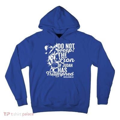 Tribe Of Judah Christian Lion Gift Revelation Bible Verse Tall Hoodie