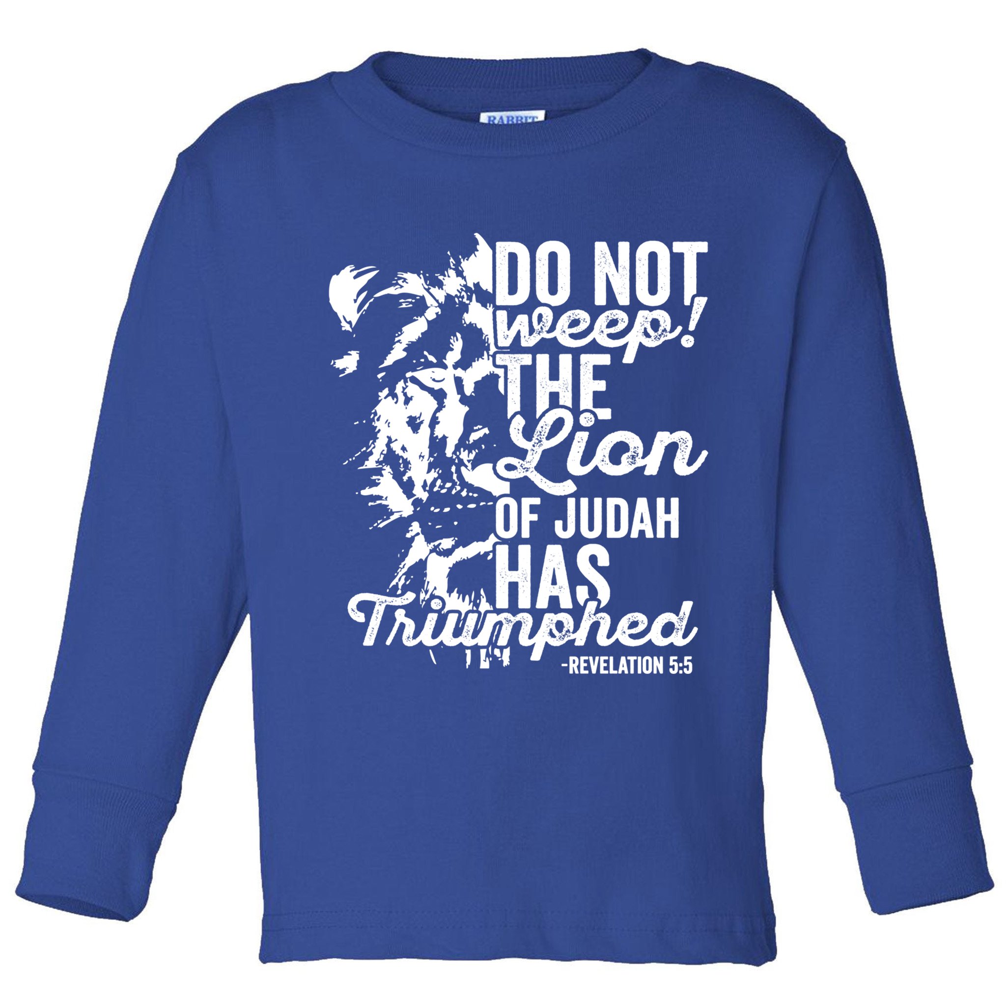 Tribe Of Judah Christian Lion Gift Revelation Bible Verse Toddler Long Sleeve Shirt
