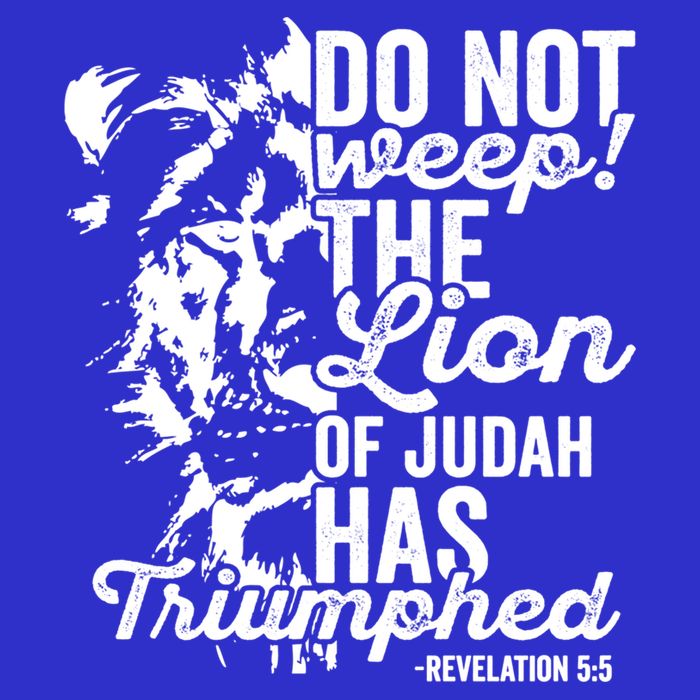 Tribe Of Judah Christian Lion Gift Revelation Bible Verse Women's V-Neck T-Shirt