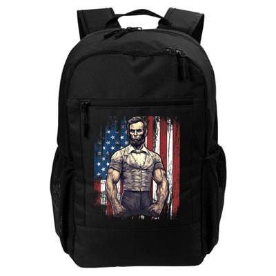 Th Of July Patriotic Funny Abraham Lincoln Graphic July 4th Backpack