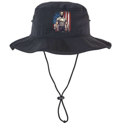 Th Of July Patriotic Funny Abraham Lincoln Graphic July 4th Bucket Hat