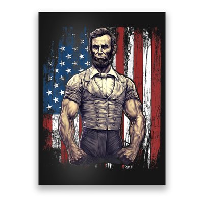 Th Of July Patriotic Funny Abraham Lincoln Graphic July 4th Poster