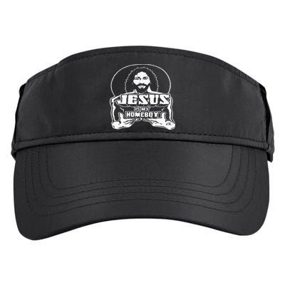 The Original Jesus Is My Homeboy Black Adult Drive Performance Visor