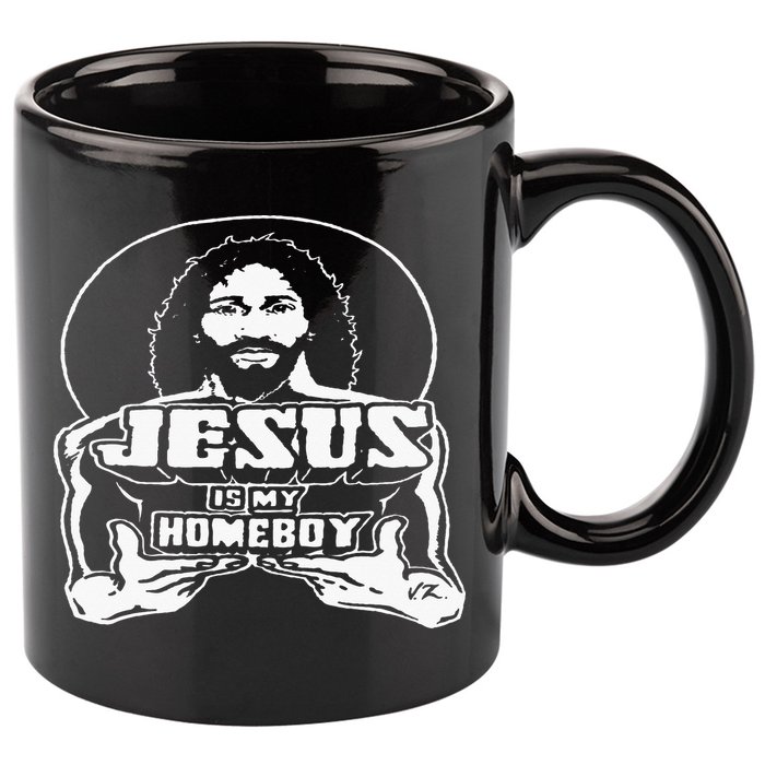 The Original Jesus Is My Homeboy Black 11oz C Handle Ceramic Mug