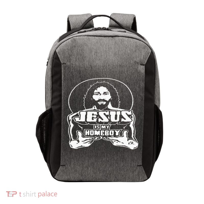 The Original Jesus Is My Homeboy Black Vector Backpack