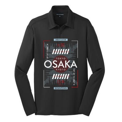 Tokyo Osaka Kyoto Silk Touch Performance Long Sleeve Polo