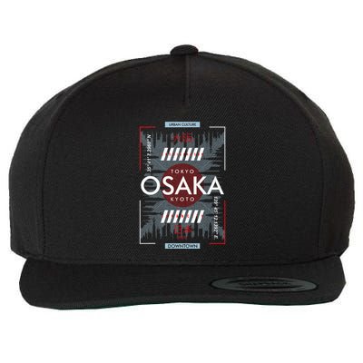 Tokyo Osaka Kyoto Wool Snapback Cap