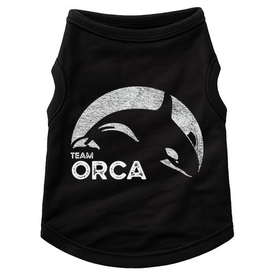 Team Orca Killer Whale Distressed Design Doggie Tank