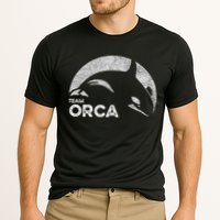 Team Orca Killer Whale Distressed Design Cooling Performance Crew T-Shirt