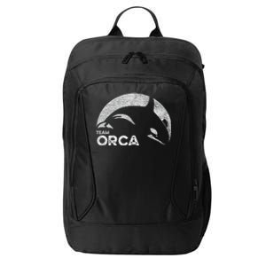 Team Orca Killer Whale Distressed Design City Backpack