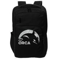 Team Orca Killer Whale Distressed Design Impact Tech Backpack