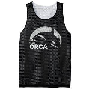 Team Orca Killer Whale Distressed Design Mesh Reversible Basketball Jersey Tank