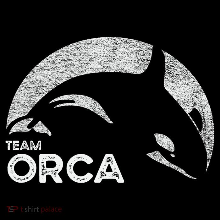 Team Orca Killer Whale Distressed Design Poster
