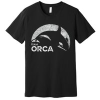 Team Orca Killer Whale Distressed Design Premium T-Shirt