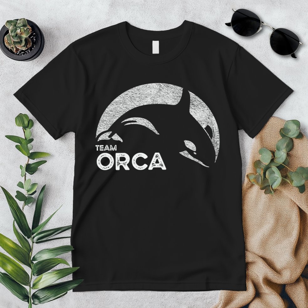 Team Orca Killer Whale Distressed Design Premium T-Shirt