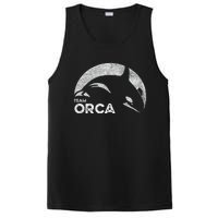 Team Orca Killer Whale Distressed Design PosiCharge Competitor Tank