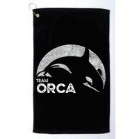 Team Orca Killer Whale Distressed Design Golf Towel