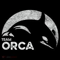 Team Orca Killer Whale Distressed Design Zip Tote Bag