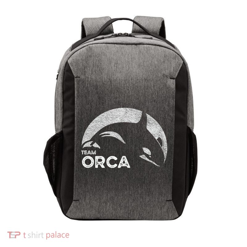 Team Orca Killer Whale Distressed Design Vector Backpack