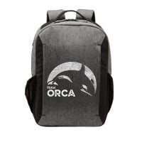 Team Orca Killer Whale Distressed Design Vector Backpack