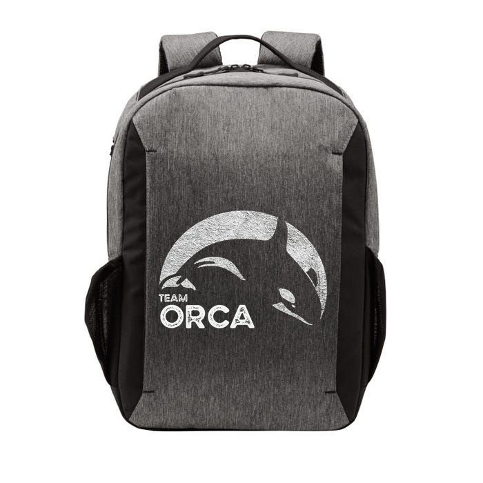 Team Orca Killer Whale Distressed Design Vector Backpack