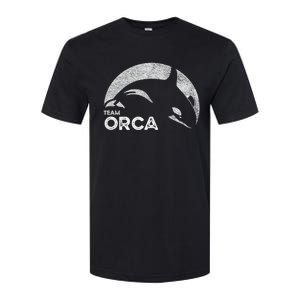 Team Orca Killer Whale Distressed Design Softstyle CVC T-Shirt