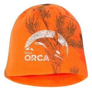 Team Orca Killer Whale Distressed Design Kati - Camo Knit Beanie