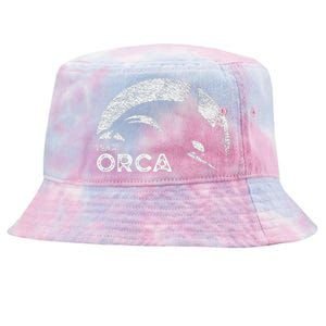 Team Orca Killer Whale Distressed Design Tie-Dyed Bucket Hat