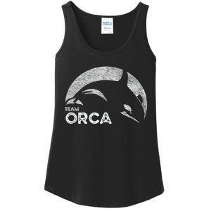 Team Orca Killer Whale Distressed Design Ladies Essential Tank