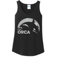 Team Orca Killer Whale Distressed Design Ladies Essential Tank