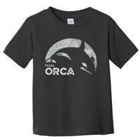 Team Orca Killer Whale Distressed Design Toddler T-Shirt